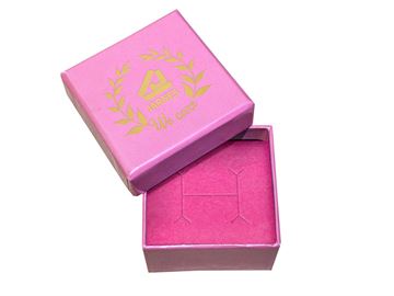 Jewelry box, Earrings or necklace - matte lavender